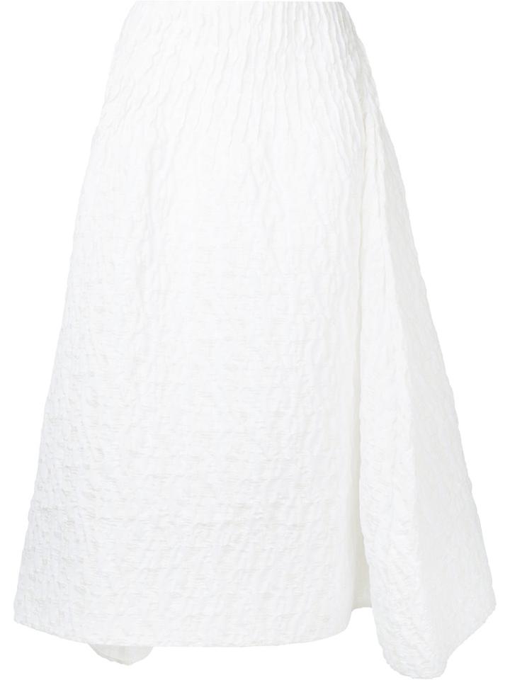 Maticevski Asymmetric Textured Skirt - White