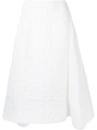 Maticevski Asymmetric Textured Skirt - White