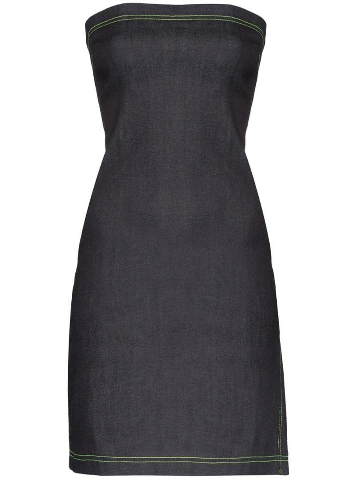 Miaou Lotte Denim Mini Dress - Blue
