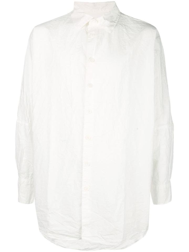 Casey Casey Crinkle Effect Shirt - White