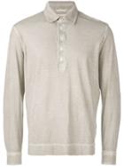 Massimo Alba Long Sleeve Polo Shirt - Neutrals