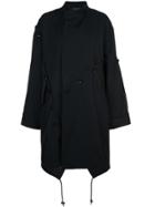 Yohji Yamamoto Asymmetric Trench Coat - Black