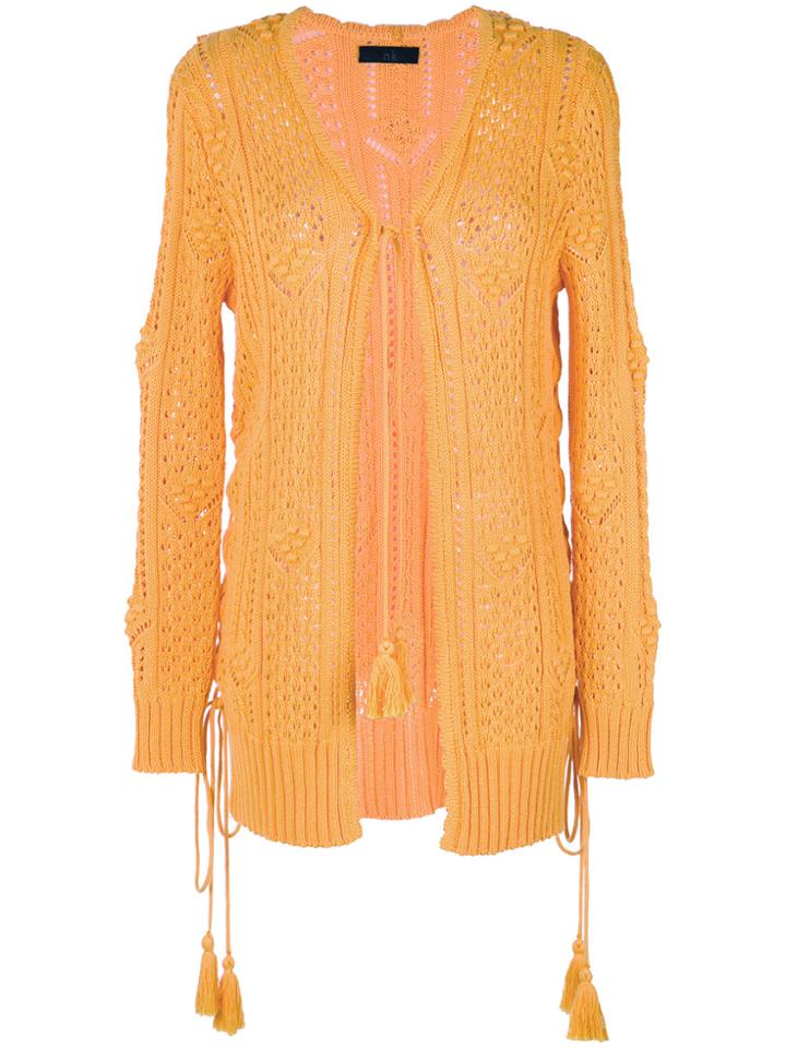 Nk Knit Cardigan - Yellow & Orange