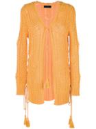 Nk Knit Cardigan - Yellow & Orange