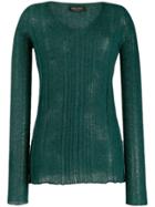 Roberto Collina Ribbed Knit Sweater - Green