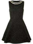 Amen Flared Dress, Women's, Size: 40, Black, Polyester/cotton/polystyrene/glass