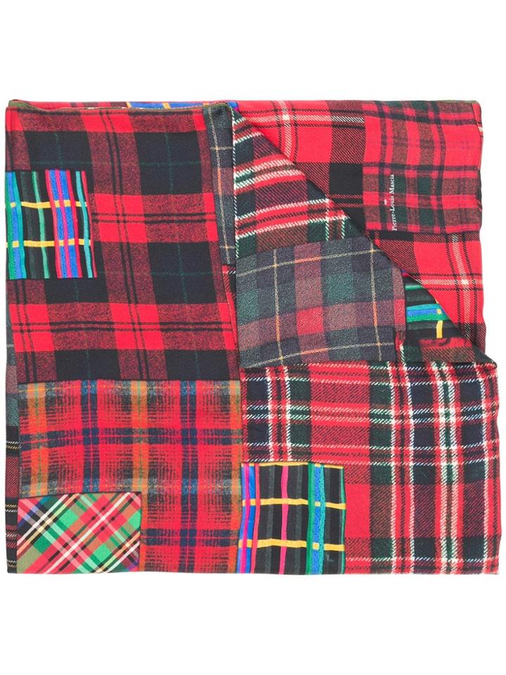 Pierre-louis Mascia Tartan Mix Scarf - Red