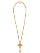 Chanel Vintage Chain Bell Long Necklace, Women's, Metallic