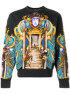 Versace Triptych Print Sweatshirt - Blue