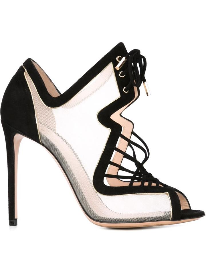 Nicholas Kirkwood Transparent Lace-up Sandals