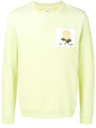 Kent & Curwen Embroidered Rose Sweatshirt - Yellow