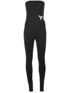 Y-3 Logo Print Jumpsuit - Black
