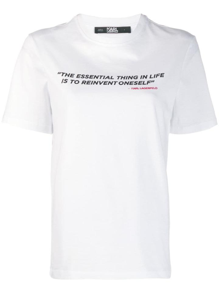Karl Lagerfeld Legend Karlism T-shirt - White