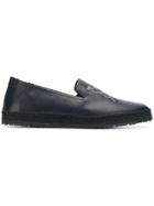Roberto Cavalli Embroidered Slip-on Loafer Sneakers - Blue
