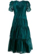 Ulla Johnson Odile Organza Dress - Green