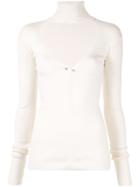 Dion Lee Knit Top With Cut-out On The Chest - White