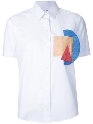 Bintthani - Geometric Motifs Shirt - Women - Cotton/linen/flax - S, White, Cotton/linen/flax