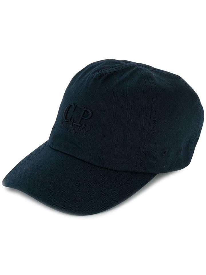 Cp Company Embroidered Logo Baseball Cap - Blue