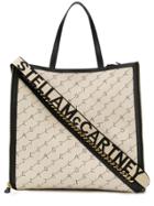 Stella Mccartney Chain Detail Monogram Tote - Neutrals