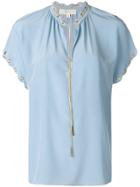 Michael Michael Kors Short Sleeved Blouse - Blue