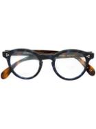 Oliver Peoples Feldman Glasses, Brown, Acetate