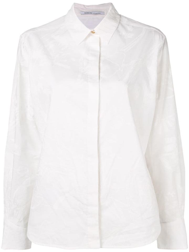 Agnona Floral Print Shirt - White