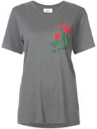 Rosie Assoulin Rose Print Pocket T-shirt - Grey