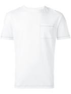 Versus Chest Pocket T-shirt, Men's, Size: Xl, White, Cotton/polyester/polyurethane