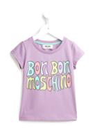 Moschino Kids Bonbon Moschino Printed T-shirt, Girl's, Size: 8 Yrs, Pink/purple