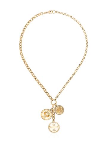 Foundrae Strength, Dreams And Karma Charm Necklace - Gold