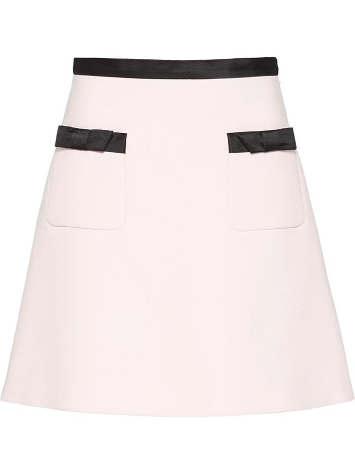 Miu Miu Two-tone Cady Skirt - Pink
