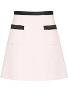 Miu Miu Two-tone Cady Skirt - Pink