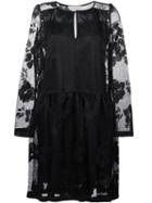 See By Chloé Floral Embroidered Mesh Dress