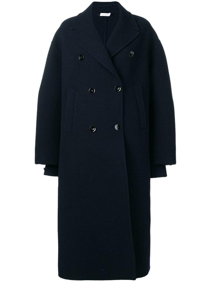 Jil Sander Oversized Double-breasted Coat - Blue