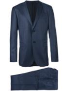 Z Zegna Tailored Business Suit, Men's, Size: 52, Blue, Cupro/wool