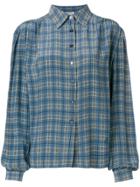 Louis Feraud Vintage Checked Shirt - Blue