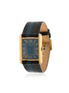 La Californienne Blue Cartier Tank Cosmos Dusk Watch - Black