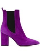 Paris Texas Pointed Ankle Boots - Purple