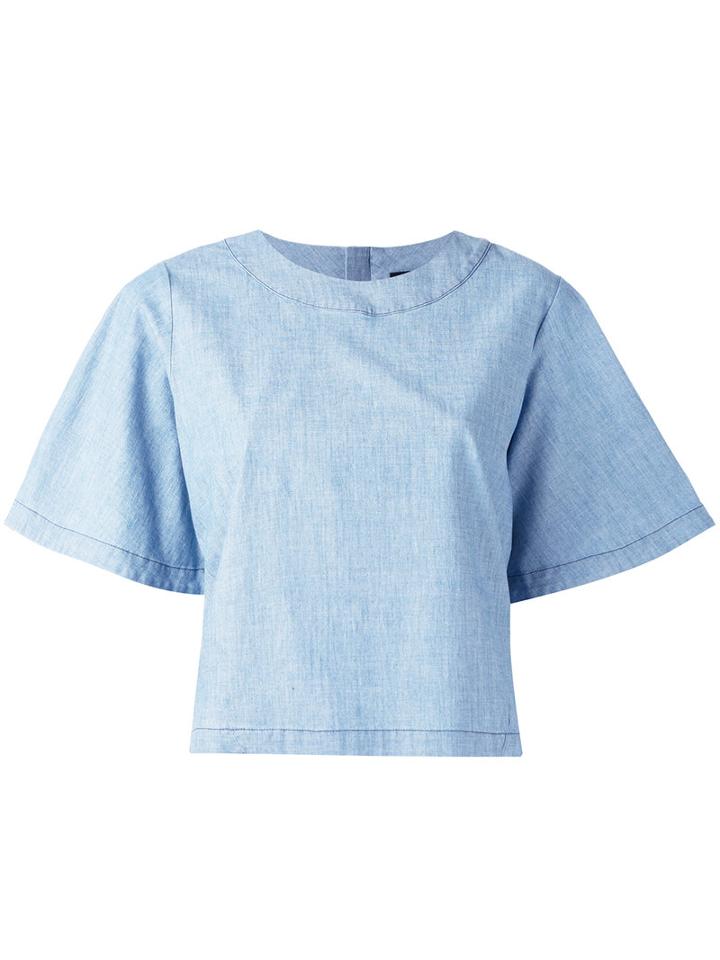 J Brand - Archer Top - Women - Cotton/spandex/elastane - S, Blue, Cotton/spandex/elastane