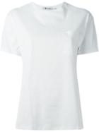 T By Alexander Wang Round Neck T-shirt, Women's, Size: M, White, Cotton