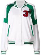Isabelle Blanche Embellished Bomber Jacket - White