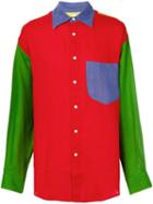 Jc De Castelbajac Pre-owned Colour-block Panelled Shirt - Multicolour