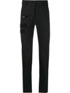 Les Hommes Urban Zippered Cargo Trousers - Black
