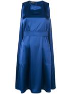 Gianluca Capannolo Belted Satin Dress - Blue