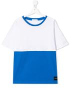 Calvin Klein Kids Teen Colour-block T-shirt - White