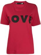 Love Moschino Love Print T-shirt - Red