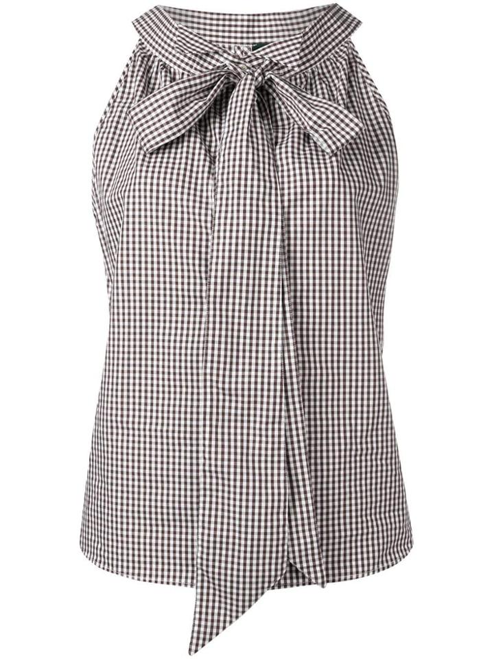 Jejia Camille Pussy Bow Top - Brown