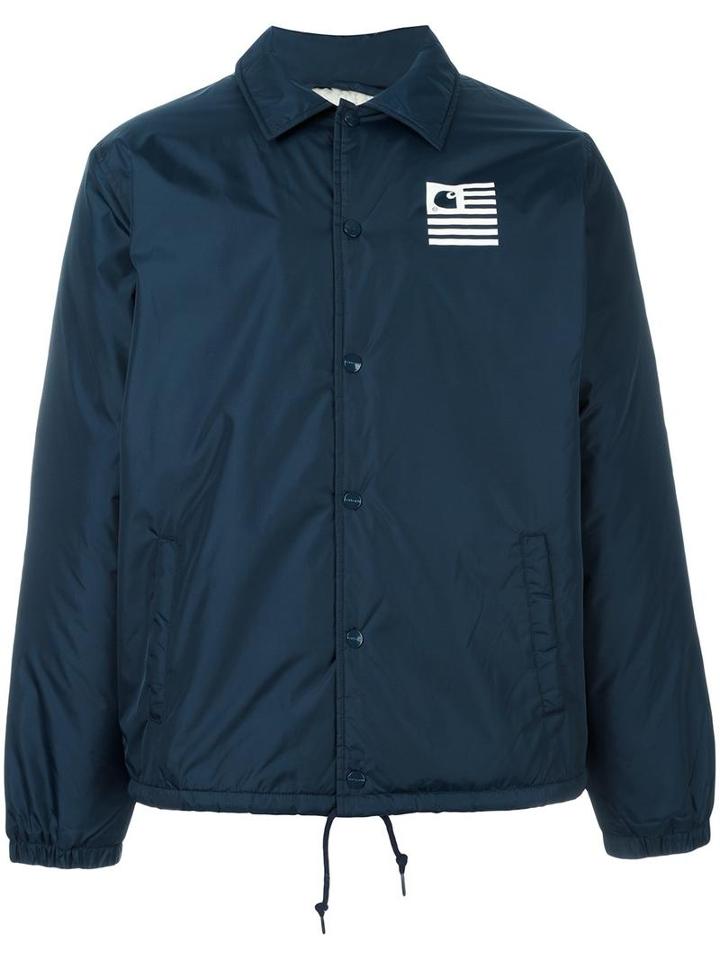 Carhartt Button Down Sport Jacket, Men's, Size: Xs, Blue, Nylon/polyester