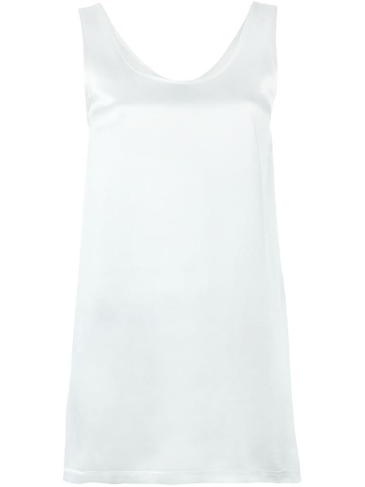 Givenchy - Long Tank Top - Women - Silk - 36, White, Silk