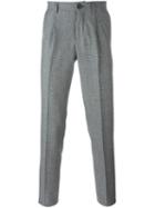 Brunello Cucinelli Tailored Tweed Trousers, Men's, Size: 52, Black, Cotton/viscose/wool